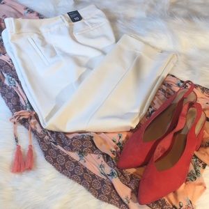 The Limited Winter White Ankle Pants